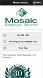 Mobile Screenshot of mosaicbenefits.com